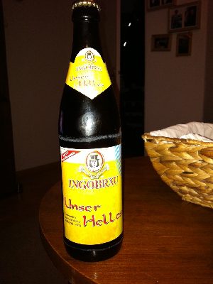 Ingobräu Unser Helles, Verkostung vom 12.03.2011