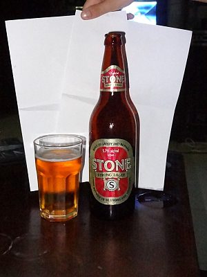 Stone Strong Lager, Verkostung vom 25.08.2011