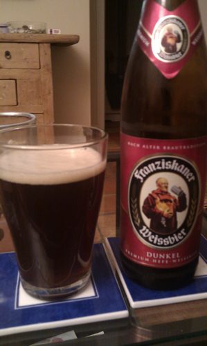 Franziskaner Weißbier Dunkel, Verkostung vom 08.11.2012