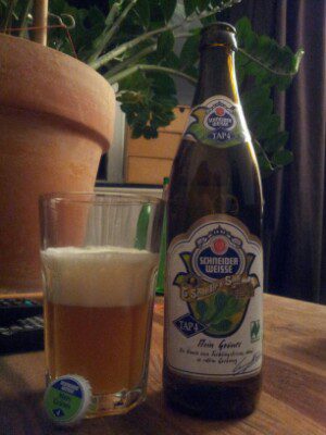 Schneider Weisse Tap 4 Mein Grünes, Verkostung vom 07.01.2013