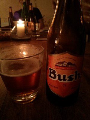 Bush Ambrée, Verkostung vom 11.09.2013