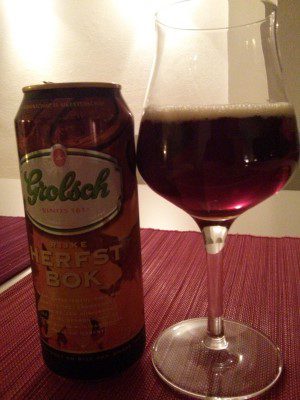 Grolsch Herfstbok, Verkostung vom 08.01.2014