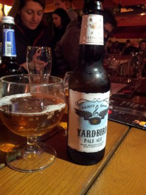 Yardbird Pale Ale, Verkostung vom 26.04.2014