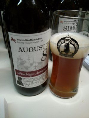 Riegele BierManufaktur Augustus 8, Verkostung vom 31.05.2014