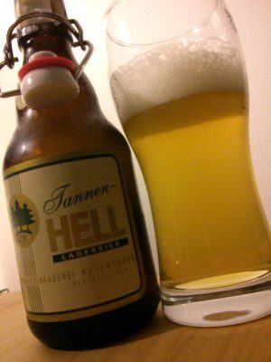 Hohenthanner Schlossbrauerei Tannen Hell, Verkostung vom 13.10.2014