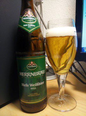 Herrnbräu Hefe Weißbier Hell, Verkostung vom 24.04.2015