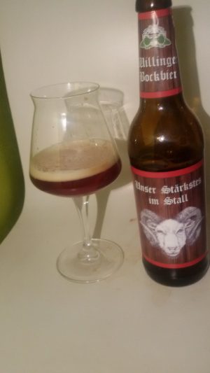 Willinger Bockbier Unser Stärkster im Stall, Verkostung vom 28.01.2016