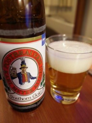 Postbrauerei Posthorn Gold, Verkostung vom 15.03.2016