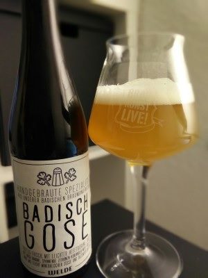 Welde Badisch Gose, Verkostung vom 12.06.2016