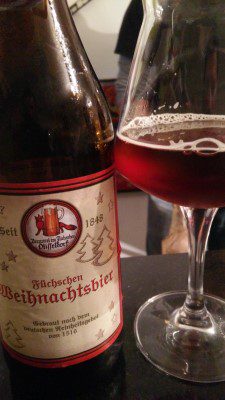 Füchschen Weihnachtsbier, Verkostung vom 30.11.2016