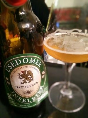 Usedomer Inselbier Naturtrüb, Verkostung vom 25.01.2017