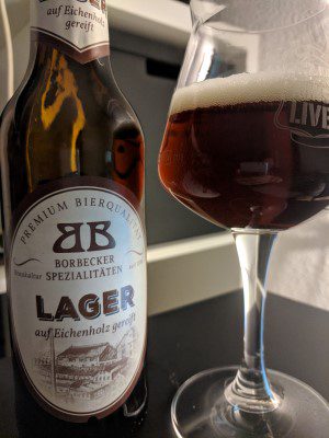 Borbecker Lager (auf Eichenholz gereift), Verkostung vom 17.03.2018