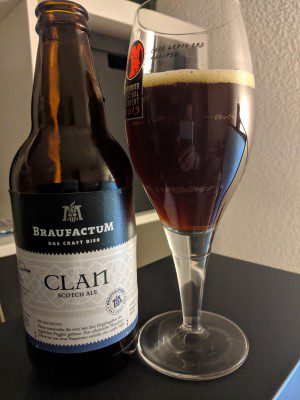 Braufactum Clan Scotch Ale, Verkostung vom 11.04.2018