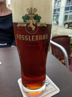 Rössle Bräu Dunkles, Verkostung vom 28.07.2018