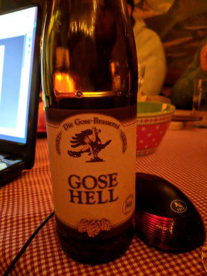 Die Gose-Brauerei Gose Hell, Verkostung vom 21.03.2018