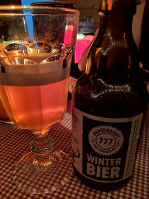 Brauprojekt 777 Winterbier, Verkostung vom 30.01.2019