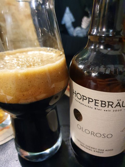 Hoppebräu Oloroso 2018 Sherry Oak aged Imperial Stout, Verkostung vom 14.02.2020
