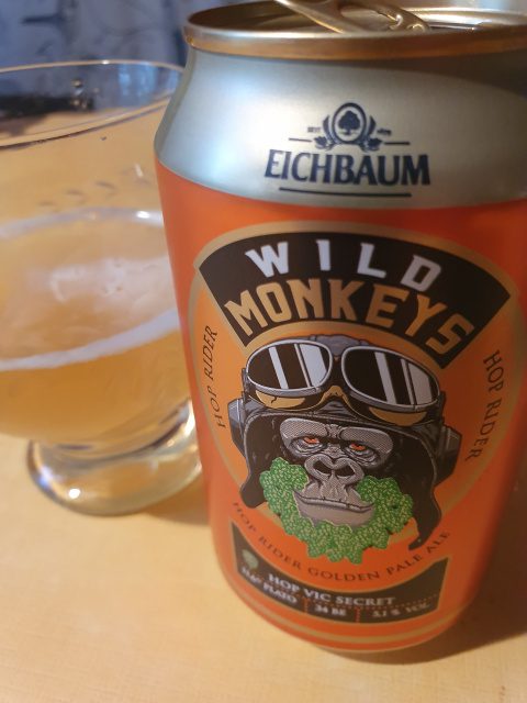 Wild Monkey Hop Rider Golden Pale Ale, Verkostung vom 06.05.2020