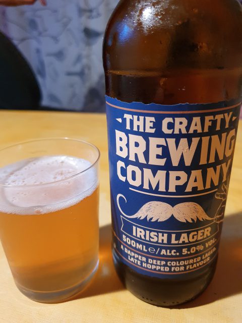 The Crafty Brewing Company Irish Lager, Verkostung vom 08.07.2020