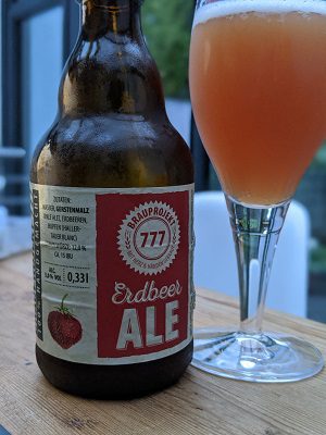Brauprojekt 777 Erdbeer Ale, Verkostung vom 28.08.2020