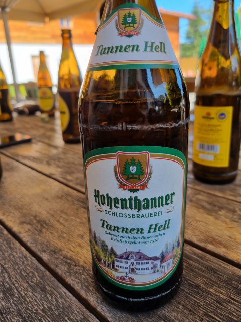 Hohenthanner Schlossbrauerei Tannen Hell, Verkostung vom 02.09.2021