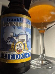 Friedmann Fränkisches Landbier, Verkostung vom 17.09.2021