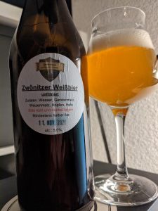Zwönitzer Weißbier, Verkostung vom 15.10.2021