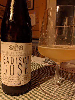 Welde Badisch Gose, Verkostung vom 27.11.2021