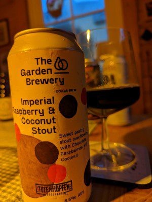 The Garden Imperial Rasberry & Coconut Stout, Verkostung vom 30.03.2023