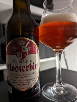 Steinfelder Klosterbier, Verkostung vom 29.06.2023