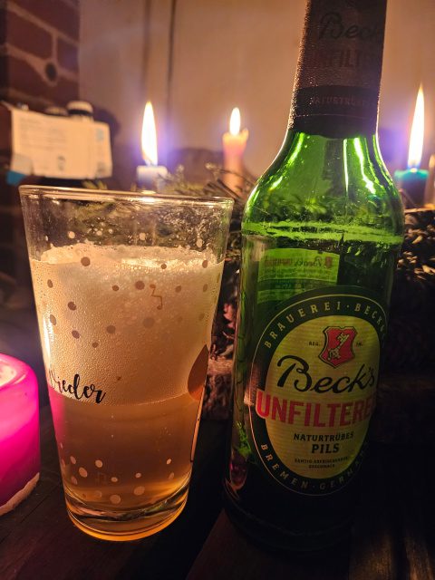 Beck´s Unfiltered, Verkostung vom 30.12.2023