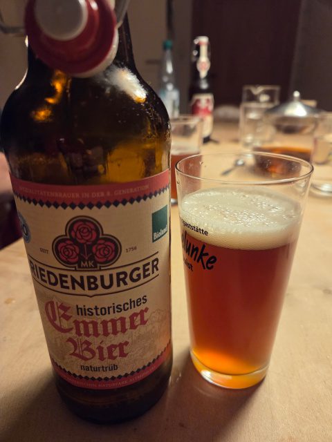 Historisches Emmer-Bier, Verkostung vom 31.12.2025