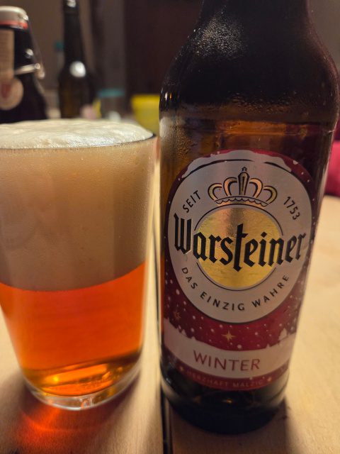 Warsteiner Winter, Verkostung vom 01.01.2026