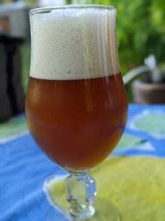 Blumenweger Klopa-Bier ausse Krise